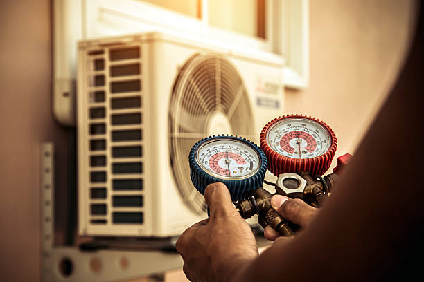 Professional Ductwork Repair technician working in Lockport, NY